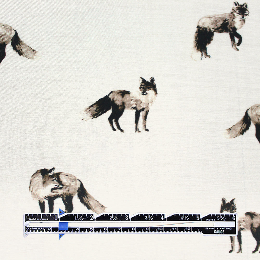 Italian 'sly fox' viscose/silk twill woven .625 yds