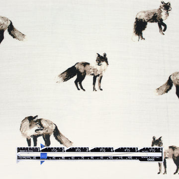 Italian 'sly fox' viscose/silk twill woven .625 yds