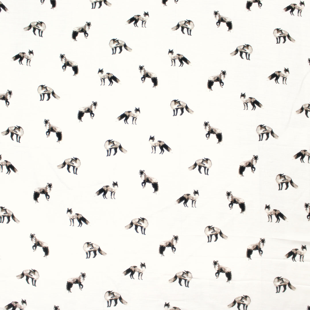 Italian 'sly fox' viscose/silk twill woven .625 yds