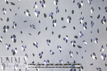 Italian animal dot viscose twill woven 1.625 yd