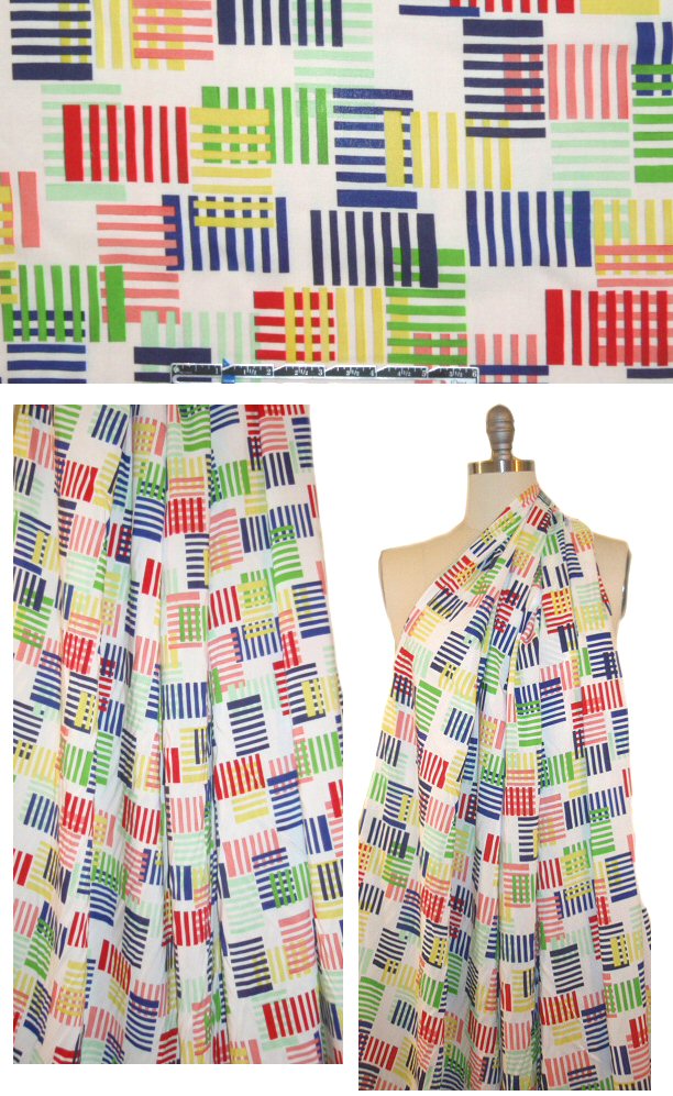 NY designer graphic design viscose twill