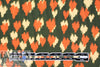NY designer 'field of hearts' viscose satin twill woven 1.33 yd