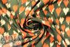 NY designer 'field of hearts' viscose satin twill woven 1.33 yd