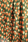 NY designer 'field of hearts' viscose satin twill woven 1.25 yd
