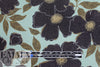 Italian 'black blossoms' printed viscose/wool crepe 1.25 yd