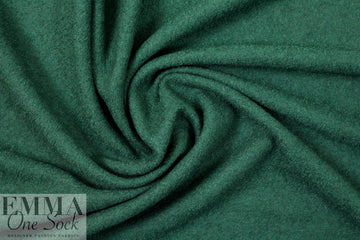 viscose/wool boucle' knit suiting - pine 1.75 yd