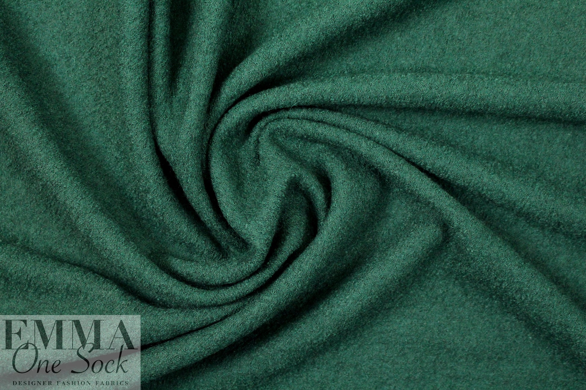viscose/wool boucle' knit suiting - pine 1.9 yd