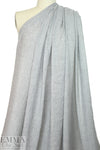 Derek L@m semi-sheer viscose/wool voile - silvery gray 1.125 yds
