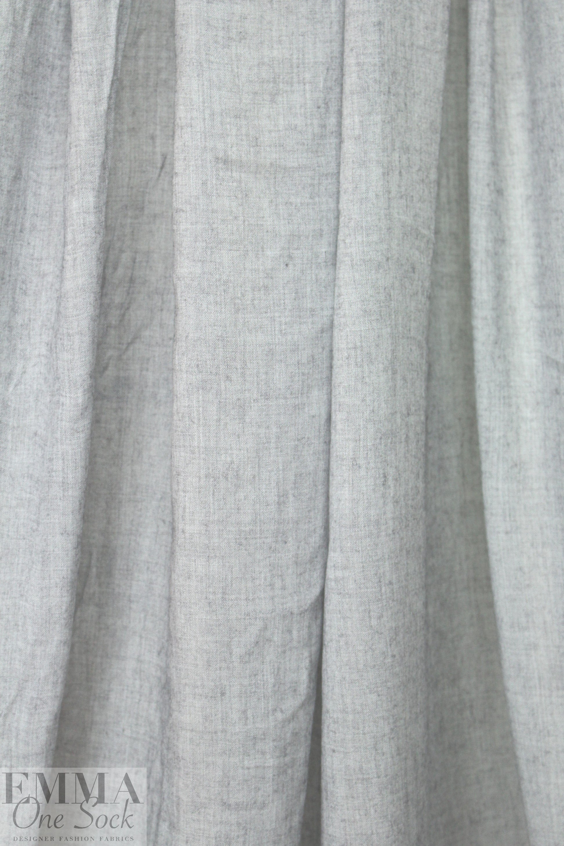 Derek L@m semi-sheer viscose/wool voile - silvery gray 1.75 yd