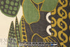Italian printed wool/viscose gauze - jungle graphic 1.875 yd