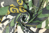 Italian printed wool/viscose gauze - jungle graphic 1.875 yd