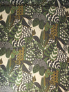 Italian printed wool/viscose gauze - jungle graphic 1.75 yd