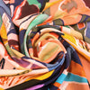 Italian 'painter's garden' printed viscose challis .5 yds