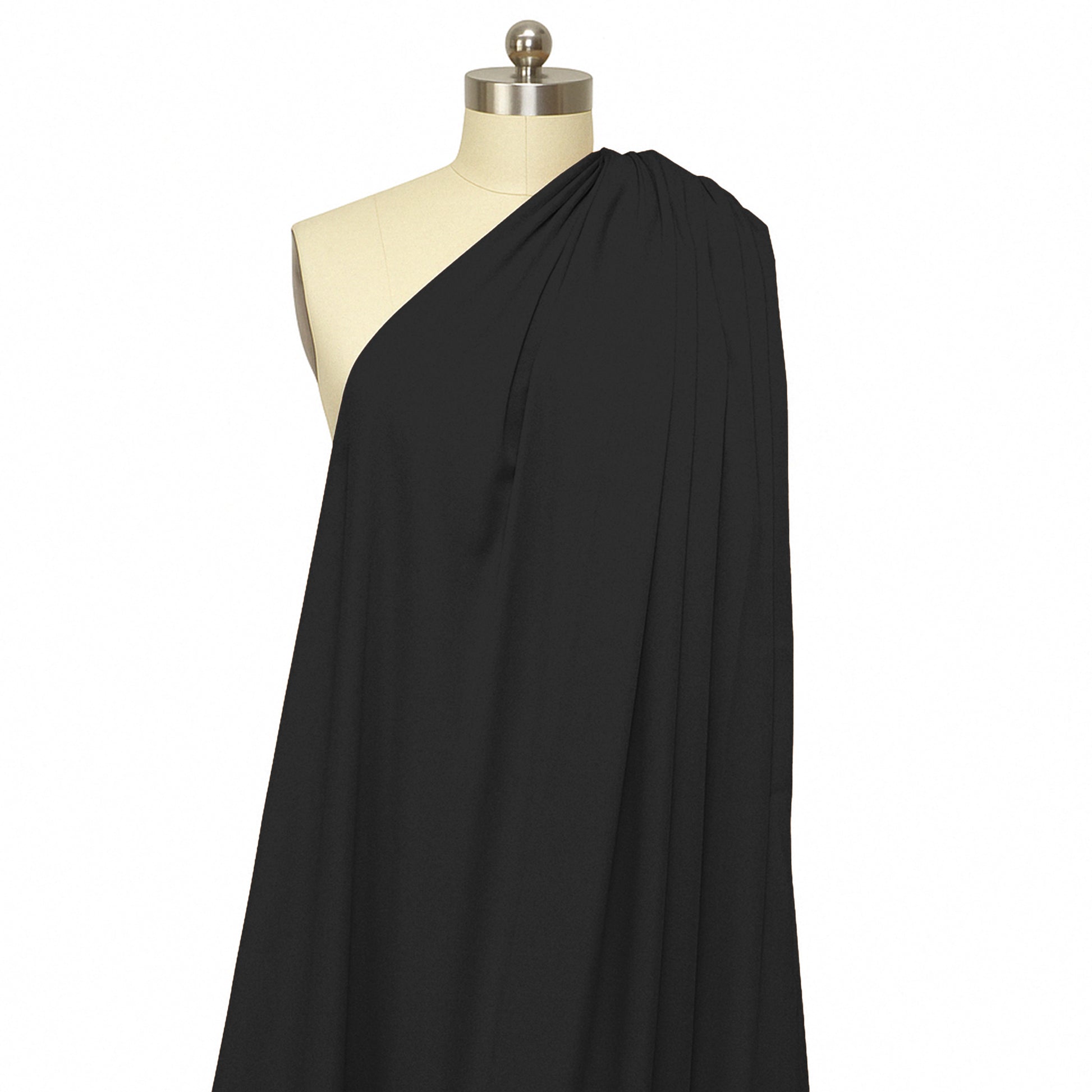 Italian stretch viscose woven - black