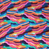 Italian 'bold brushstrokes' viscose satin woven .75 yds
