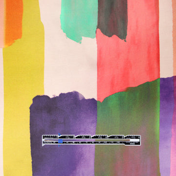 Italian 'watercolor concepts' satin viscose woven 2 yds