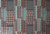 NY designer patchwork patterns drapey viscose woven
