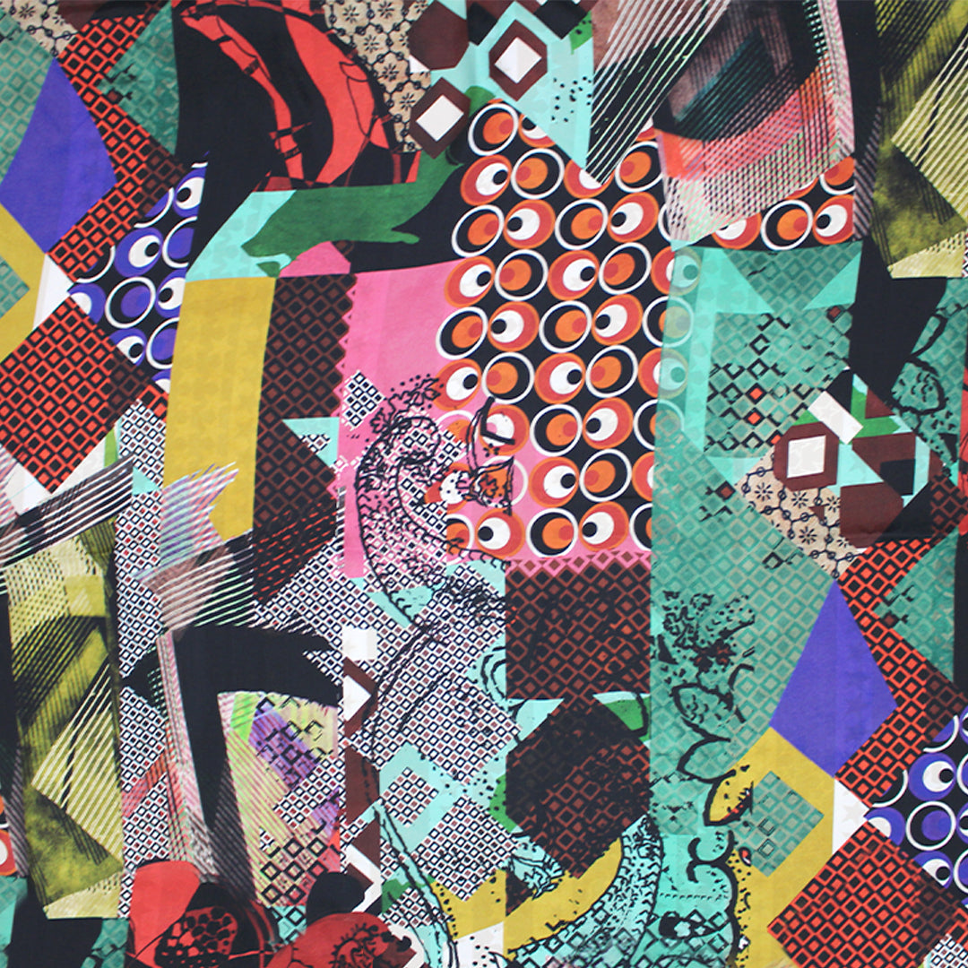 Italian 'misto media' viscose twill woven 1.125 yds
