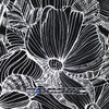 'floral flourish' printed stretch viscose knit 3 yds