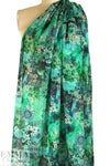 Dutch Oeko-Tex cert. cotton voile - bejeweled flora - jade 1.875 yd