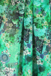 Dutch Oeko-Tex cert. cotton voile - bejeweled flora - jade 1.33 yd