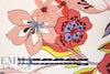 Italian 'pucci-esque flowers' silk/cotton voile 1.5 yd
