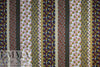Italian designer 'bohemian stripes' viscose/silk twill woven .625 yds