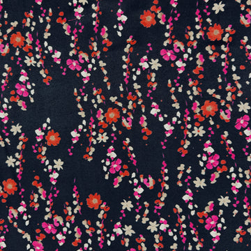 Italian deadstock 'floral cascade' silk/viscose blouseweight 1.75 yds