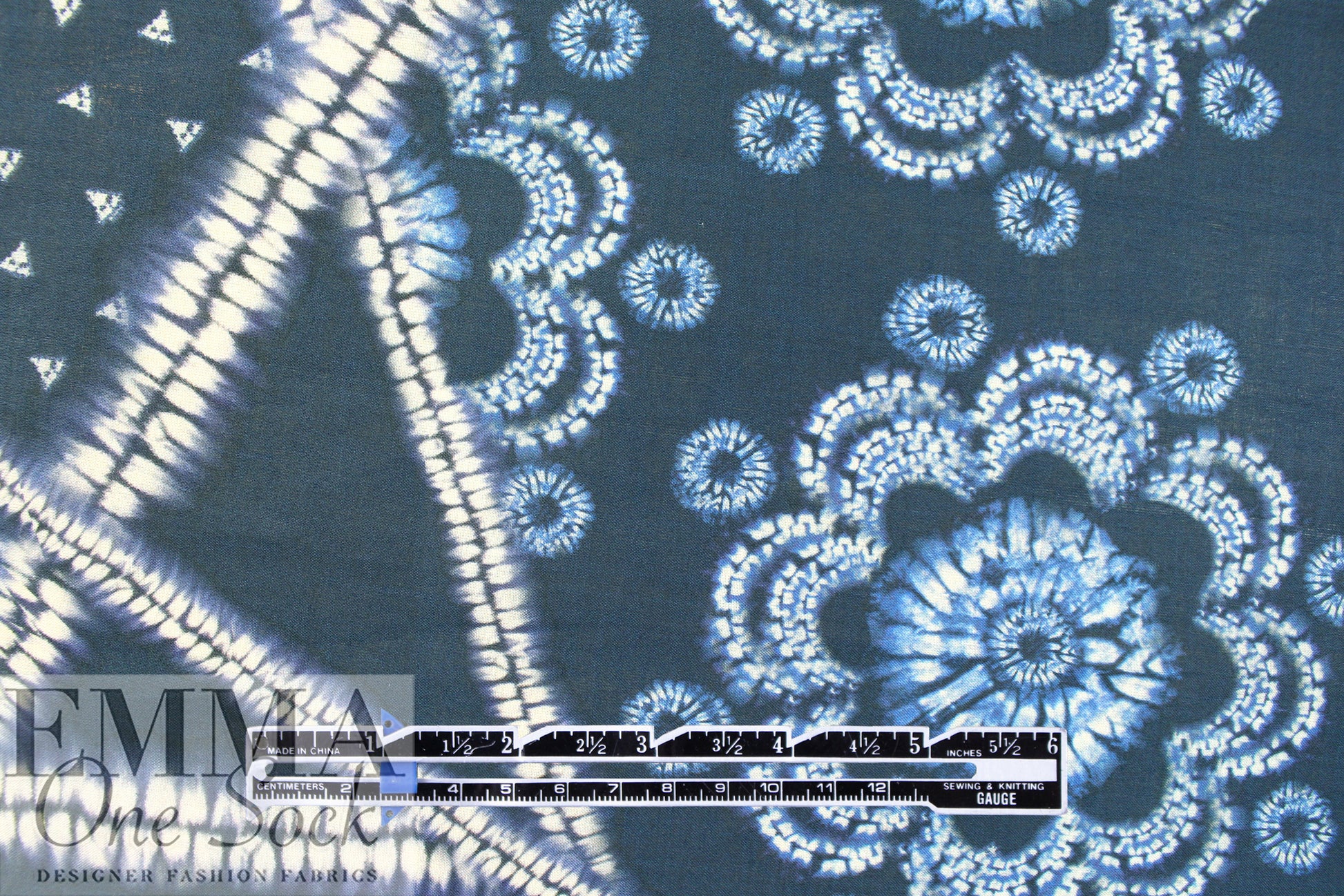 Italian batiky patchwork semi-sheer cotton voile 1.5 yd