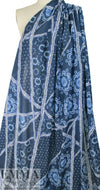 Italian batiky patchwork semi-sheer cotton voile 2.375 yds