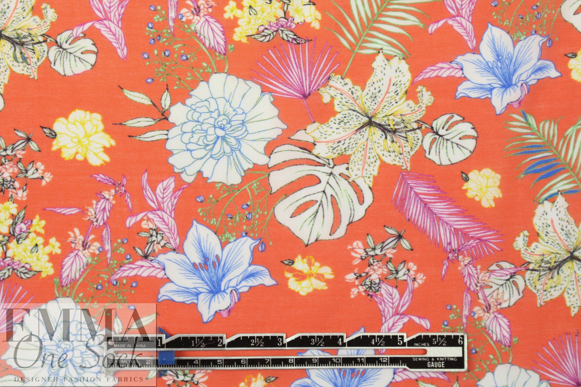 Italian botanical assortment cotton voile