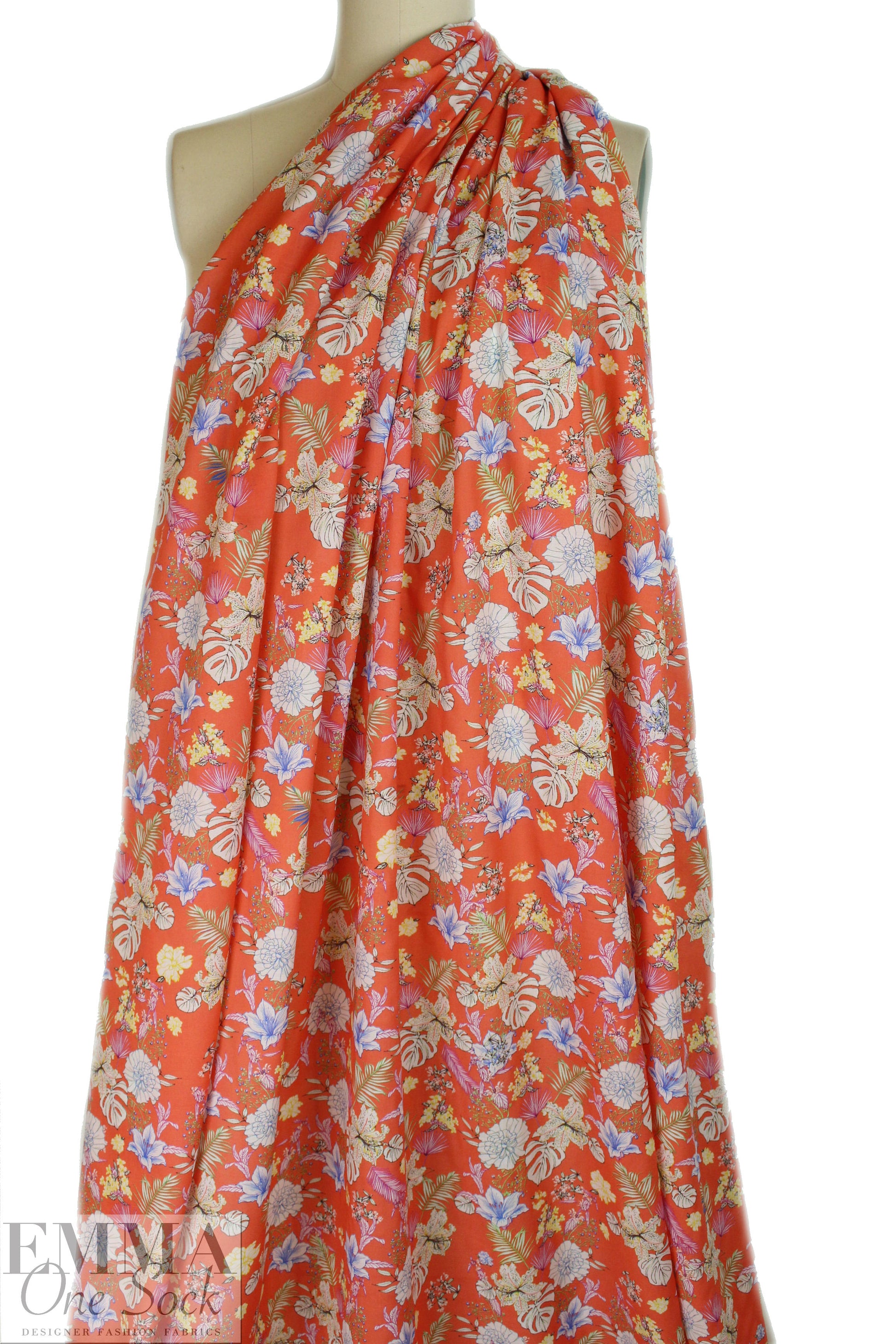 Italian botanical assortment cotton voile