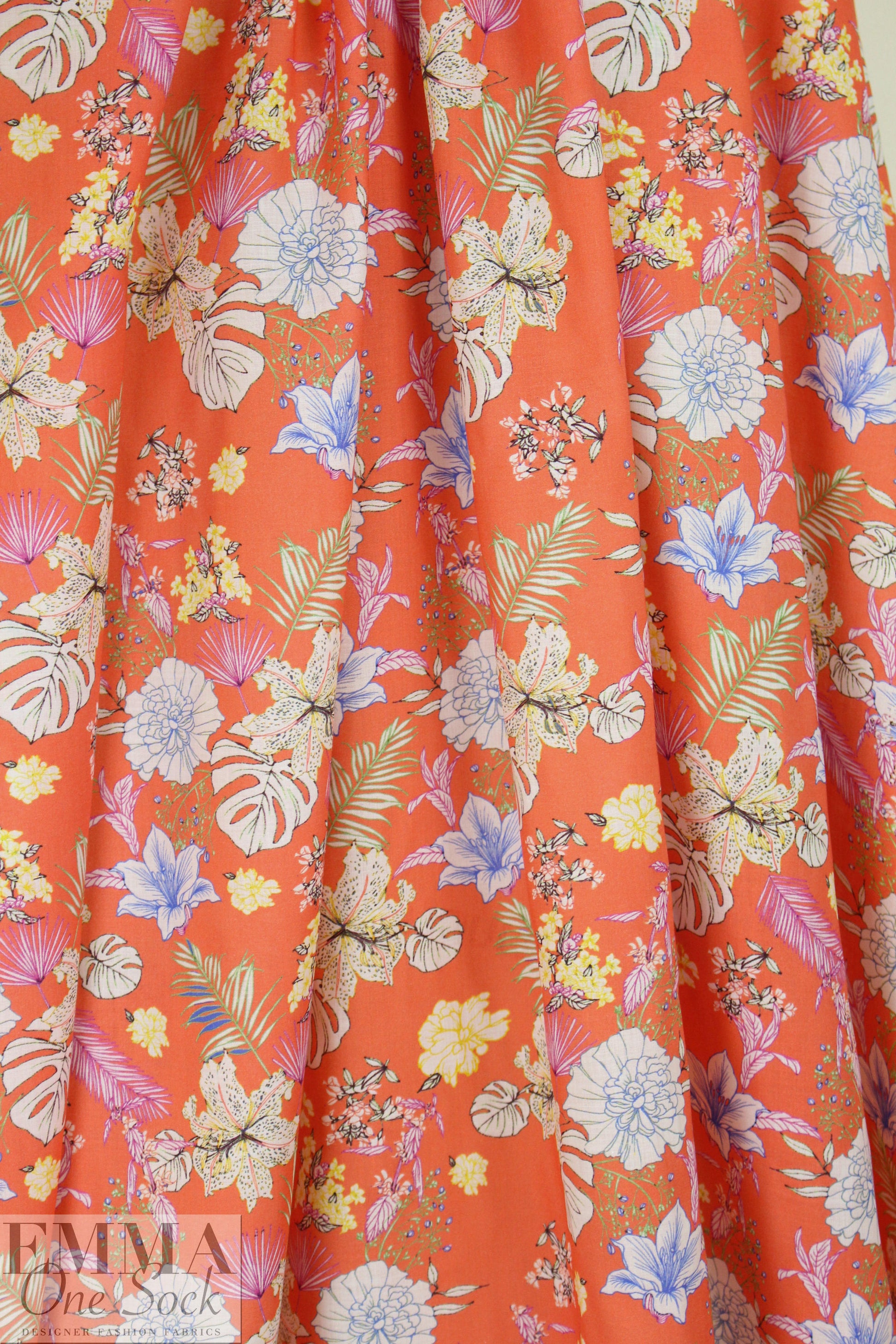 Italian botanical assortment cotton voile