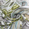Italian 'waking flora' cotton voile border print .625 yds