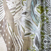 Italian 'waking flora' cotton voile border print .75 yds