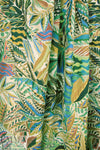 Italian 'verdant leaves' cotton voile 1 yard