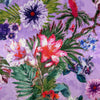Italian deadstock 'painted floral' silk/viscose satin voile 1.875 yds