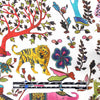Italian designer deadstock 'folk lore' silk/viscose voile 1.5 yds