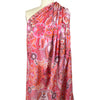 Italian designer deadstock 'splendid scroll' silk/viscose voile 1.625 yd