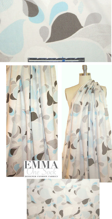 French 'whispering shapes' cotton voile