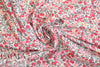 Liberty-esque cotton lawn - pink/gray stylized floral .625 yds