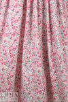 Liberty-esque cotton lawn - pink/gray stylized floral