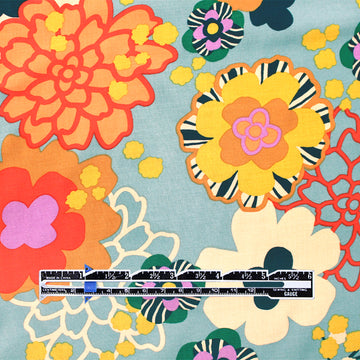 'nostalgic floral' viscose voile woven - Oeko-Tex Cert. 1.625 yd