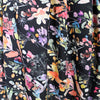 'rain garden' printed rayon poplin - jet black