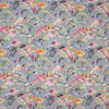 'rain garden' printed rayon poplin - cool gray 1.25 yd