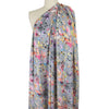'rain garden' printed rayon poplin - cool gray .875 yds