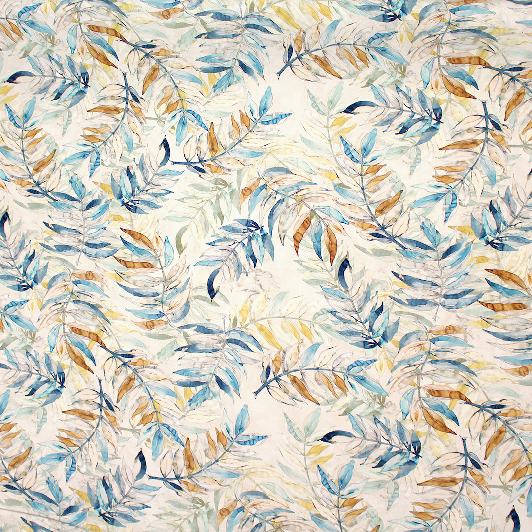 'watercolor floral' printed viscose poplin .5 yds