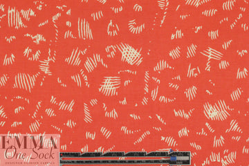CA designer poppy crosshatch rayon voile 1 yard