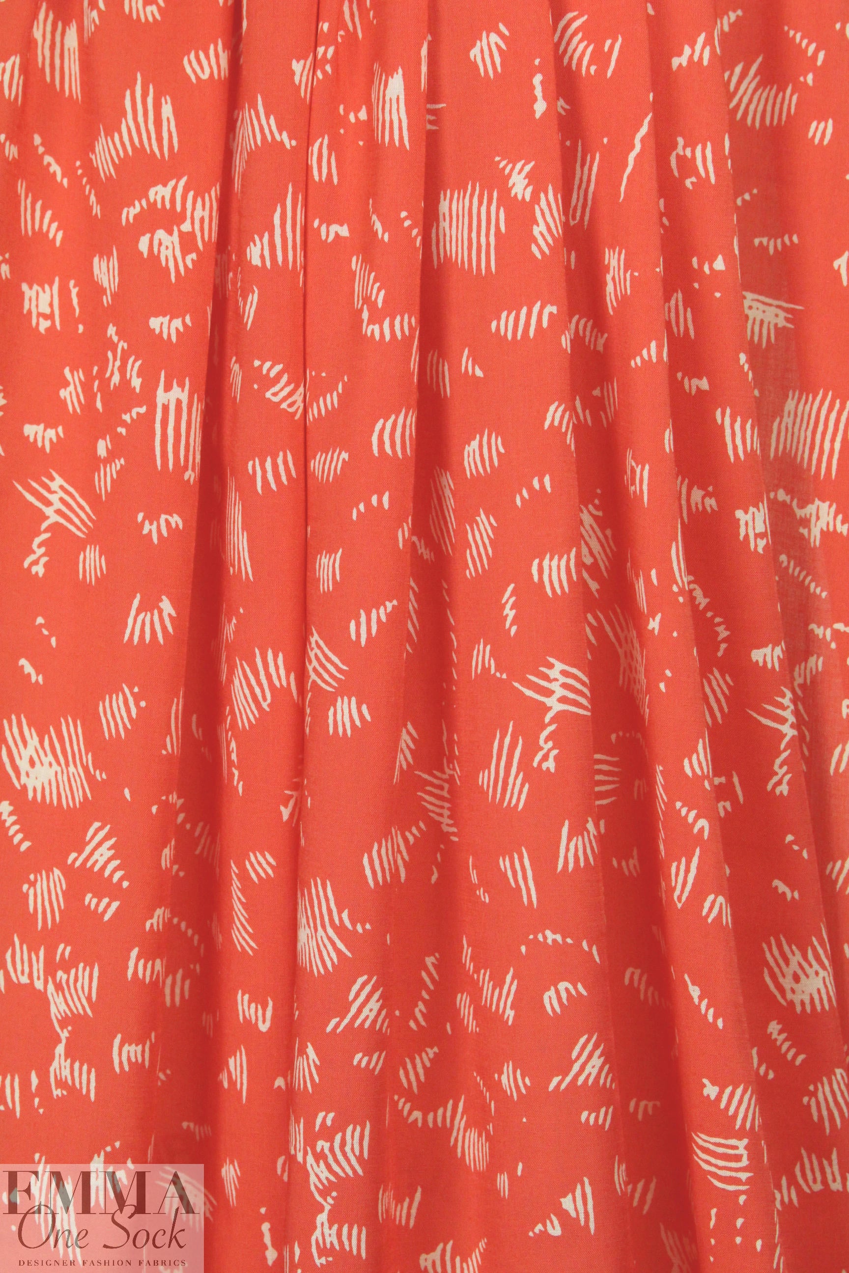 CA designer poppy crosshatch rayon voile 1 yard