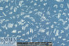 CA designer blue crosshatch rayon voile
